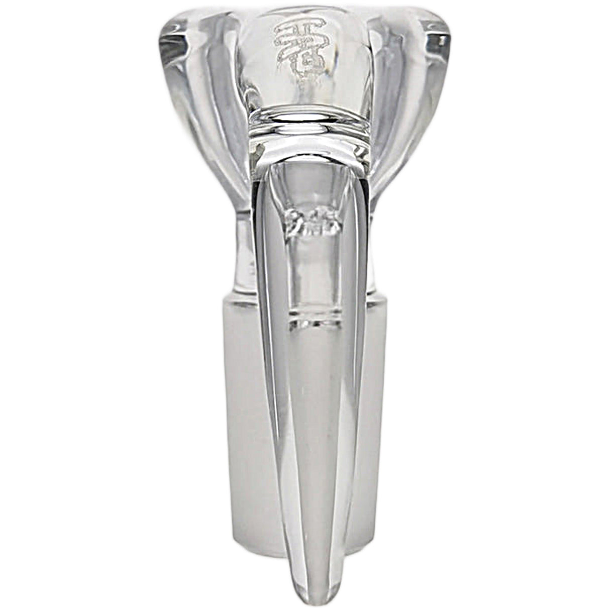 Thick Ass Glass 4-Hole Disc Screen Bong Slide w/ Horn Handle