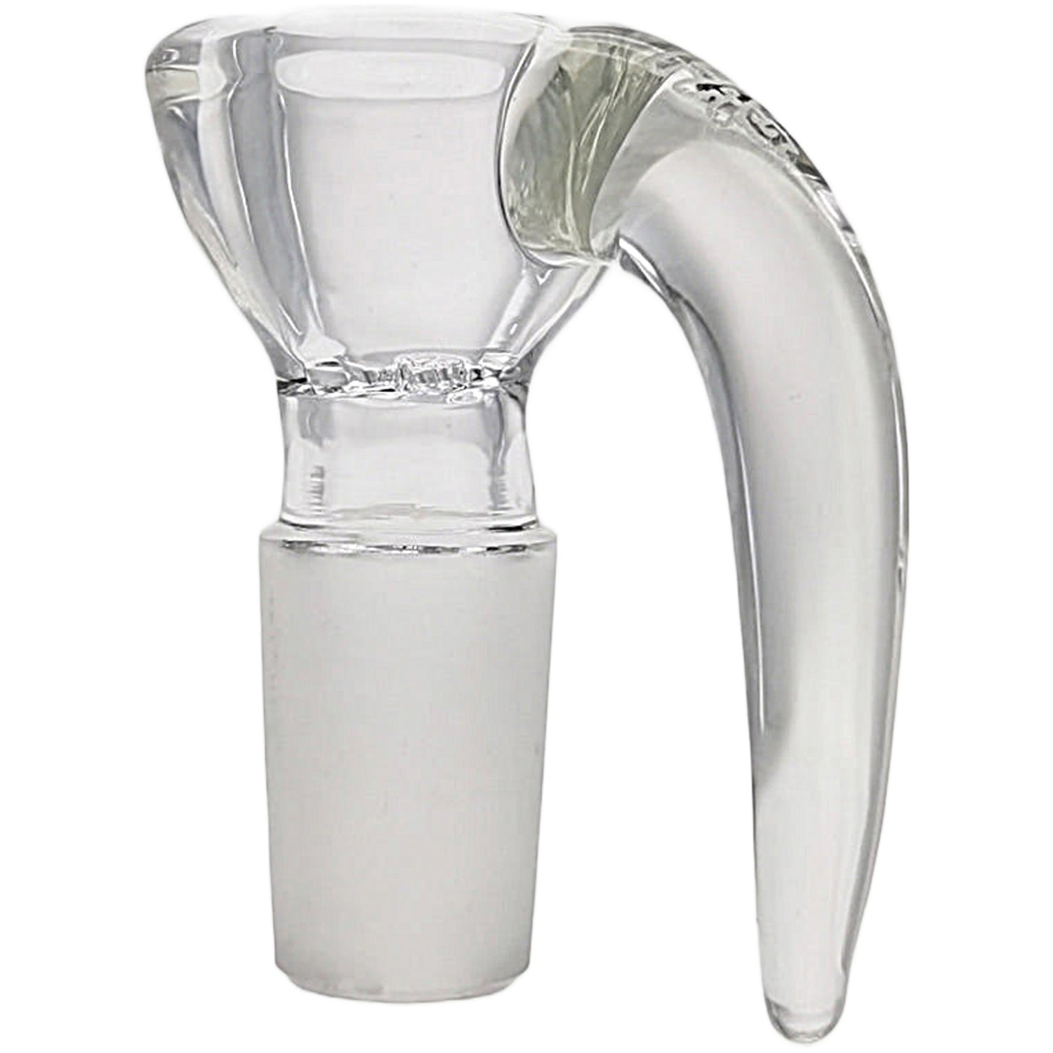Thick Ass Glass 4-Hole Disc Screen Bong Slide w/ Horn Handle