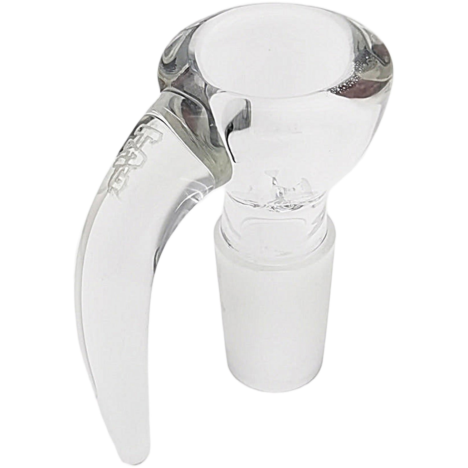 Thick Ass Glass 4-Hole Disc Screen Bong Slide w/ Horn Handle