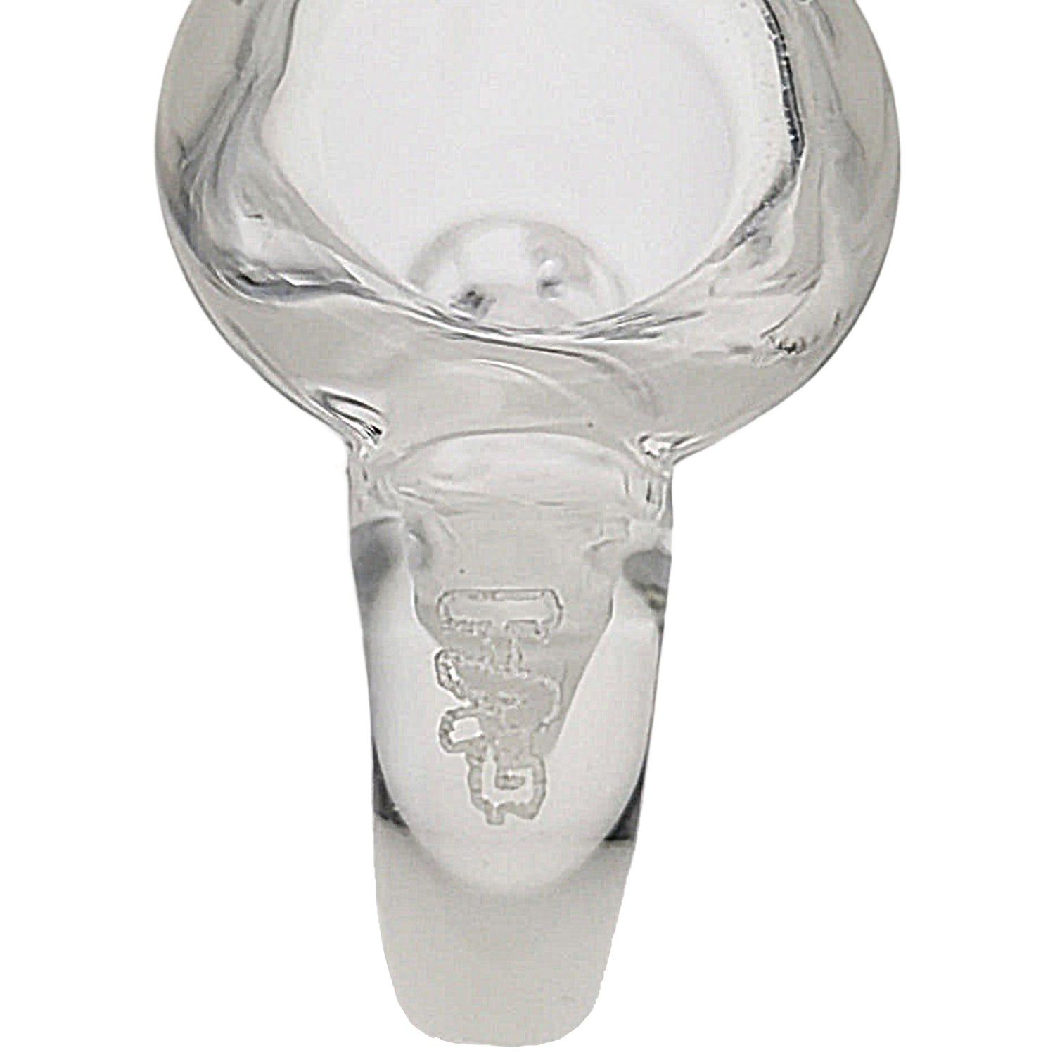 Thick Ass Glass 4-Hole Disc Screen Bong Slide w/ Horn Handle