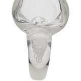 Thick Ass Glass 4-Hole Disc Screen Bong Slide w/ Horn Handle