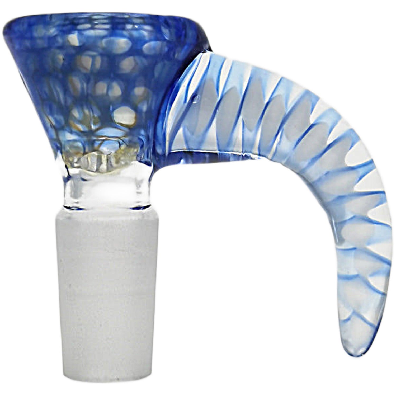 Thick Ass Glass 4-Hole Disc Screen Bong Slide w/ Horn Handle