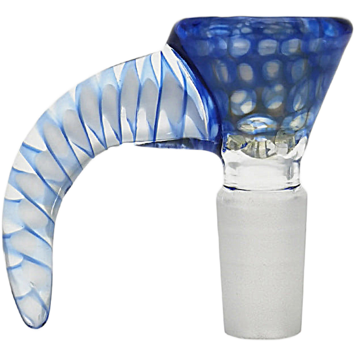 Thick Ass Glass 4-Hole Disc Screen Bong Slide w/ Horn Handle
