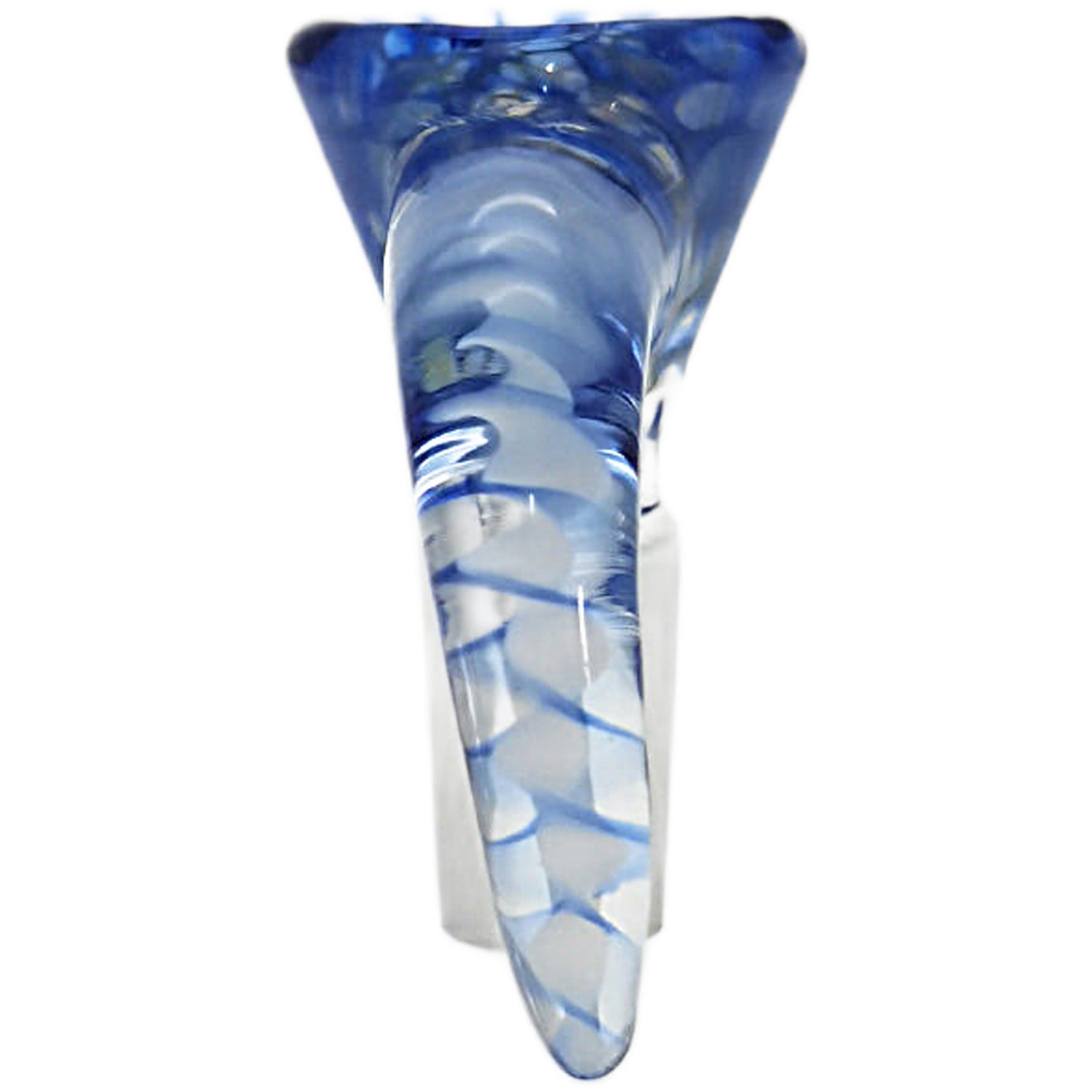 Thick Ass Glass 4-Hole Disc Screen Bong Slide w/ Horn Handle