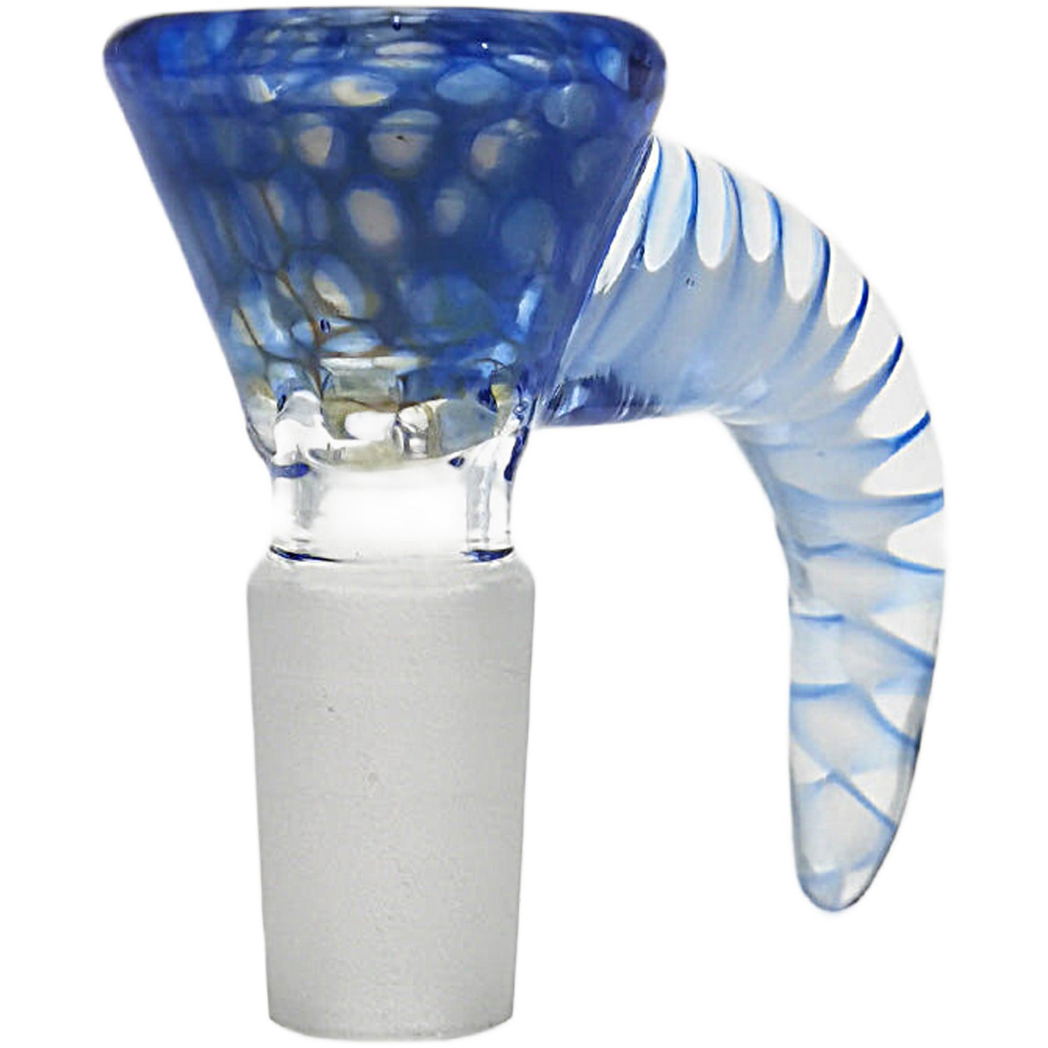 Thick Ass Glass 4-Hole Disc Screen Bong Slide w/ Horn Handle