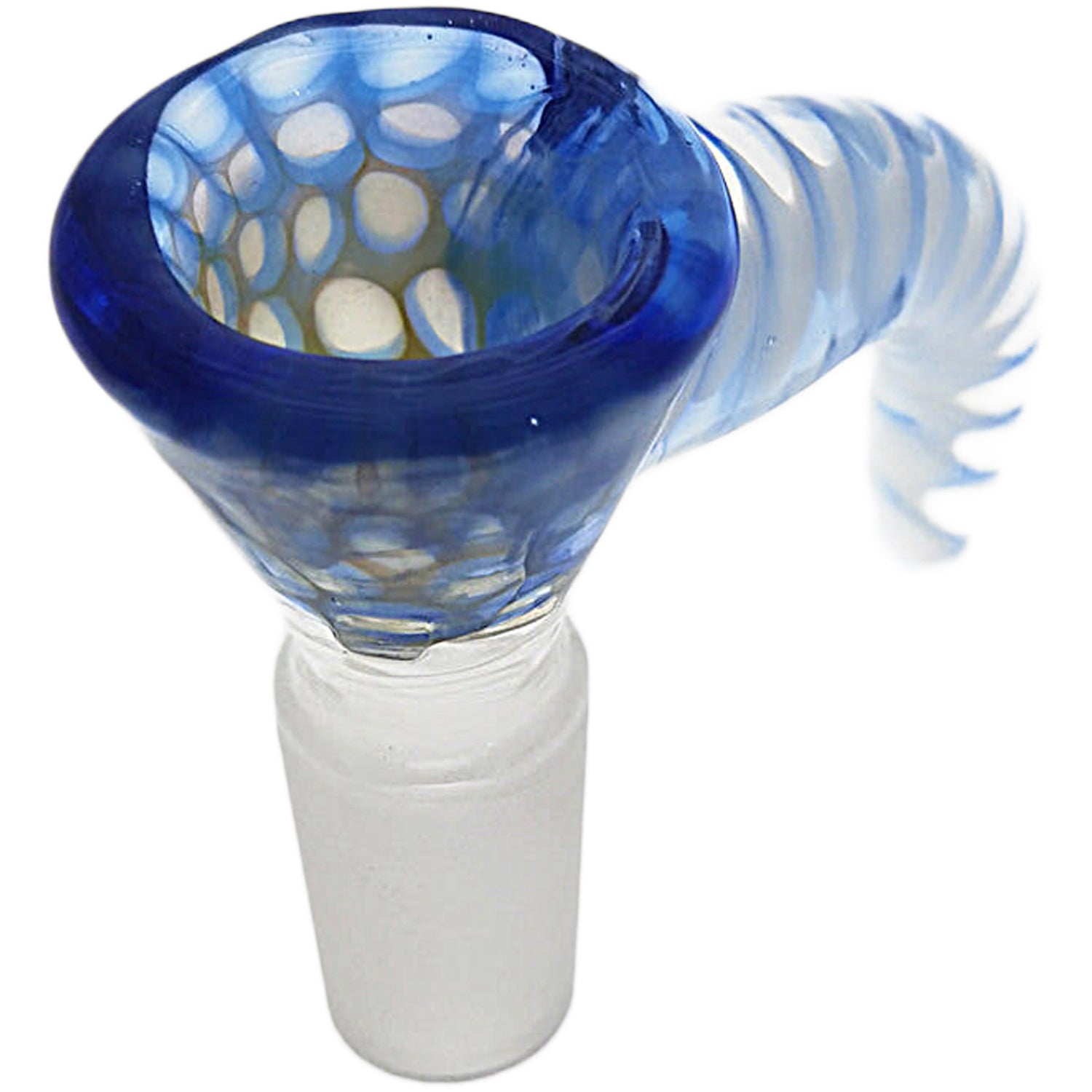 Thick Ass Glass 4-Hole Disc Screen Bong Slide w/ Horn Handle