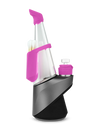Puffco Peak Pro Travel Pack in Pink, Silicone Accessories for E-Rig, Angled Side View