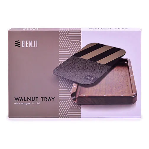 Benji Walnut Tray with Magnetic Lid Kit OG lid detail