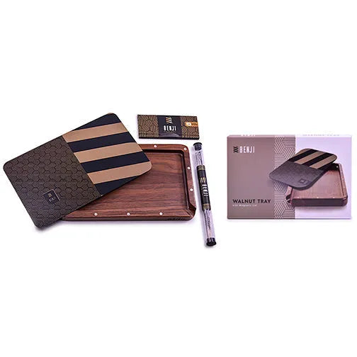Benji Walnut Tray with Magnetic Lid Kit OG open