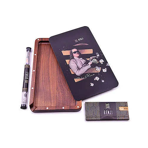 Benji Walnut Tray with Magnetic Lid Kit Make it Rain