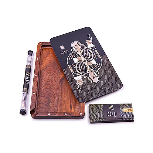 Benji Walnut Tray with Magnetic Lid Kit King Franklin design