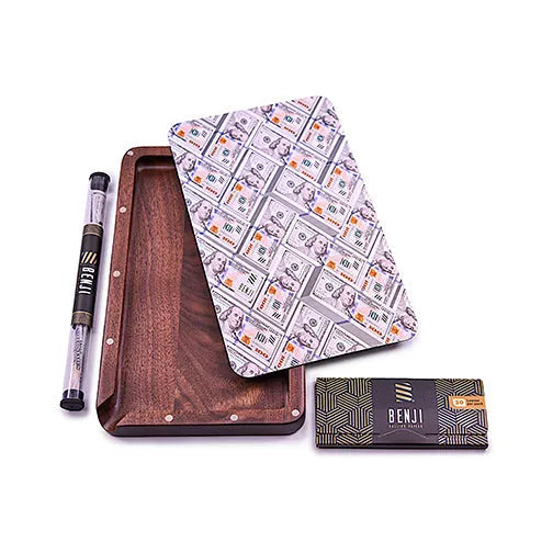 Benji Walnut Tray with Magnetic Lid Kit USD