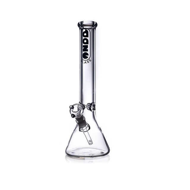 Daze Glass - 16" 9MM Thick Glass Water Pipe Front View on White Background