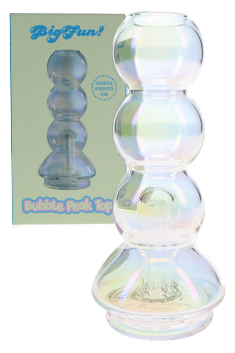 BigFun! Iridescent Bubble Puffco Peak Top – 4½″