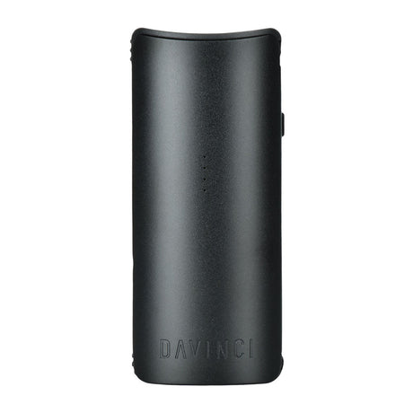 DaVinci Miqro-C Dry Herb Vaporizer in sleek black, front view, compact and portable 900mAh