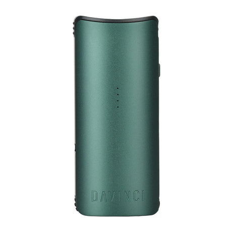 DaVinci Miqro-C Dry Herb Vaporizer in sleek teal, front view on white background, 900mAh battery