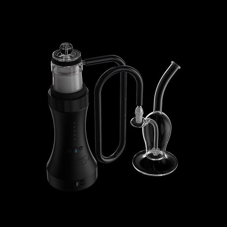 Dr. Dabber SWITCH Silicone Whip with Glass Adapters on Black Background