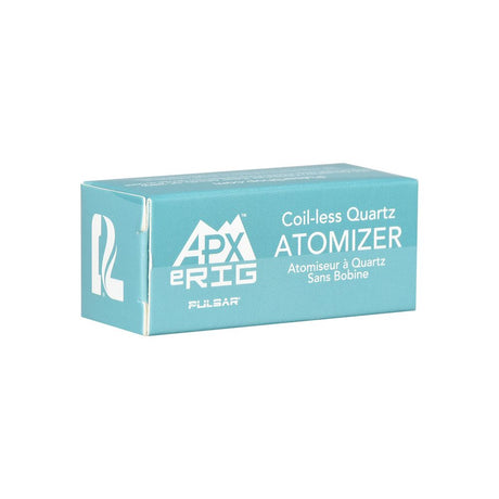 Pulsar APX eRig Atomizer 5PC SET packaging, coil-less quartz, side view on white background