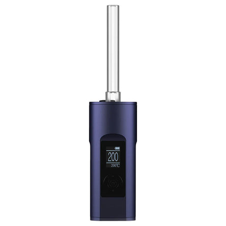 Arizer Solo II Portable Vaporizer in blue with digital temperature display, front view, 3400mAh battery