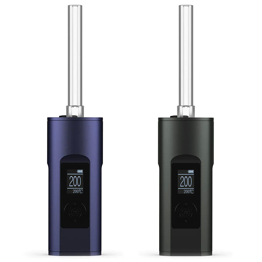 Arizer Solo II Portable Vaporizers in Blue & Black, Front View with Digital Display