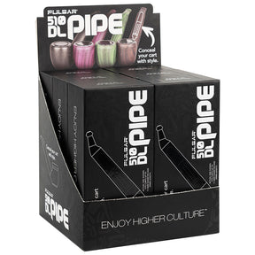 Pulsar 510 DL Pipe Vape Display Box with Multiple Color Options, Front View, 650mAh Battery