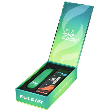 Pulsar Syndr Dry Herb Vaporizer in Acid Splash color, 880mah, packaged in a vibrant box