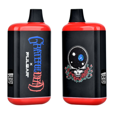 Grateful Dead x Pulsar Vape Bar, Space Your Face Design, 1000mAh, Front and Back View