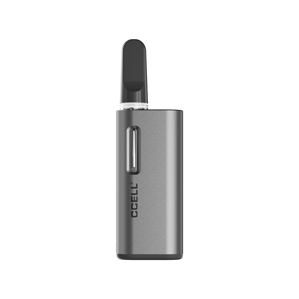 CCELL Fino Variable Voltage 510 Cartridge Battery in grey, front view with 1190mAh capacity