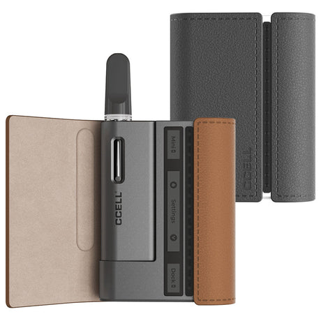 CCELL Fino 510 Cartridge Battery with 1190mAh in black, brown, and grey cases, front view
