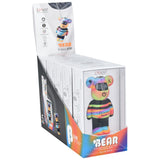 Lookah Tie Dye Bear 510 Battery Display, 500mAh, Angled Box View, Easy Travel Size