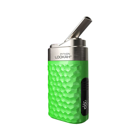 Lookah Python Green Wax Vaporizer with 650mAh battery and variable voltage, side view on white background
