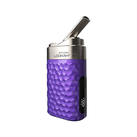 Lookah Python Variable Voltage Wax Vaporizer in Purple with 650mAh Battery - Side View