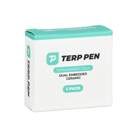 Boundless Terp Pen Replacement Coils 5-Pack, Dual Ceramic, Front View