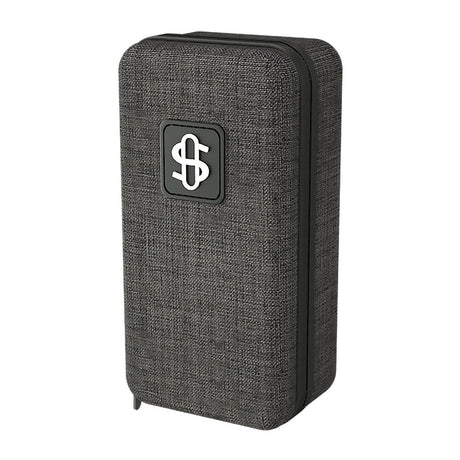 Stündenglass Modul Vaporizer carrying case with 6000mAh battery, front view on white background