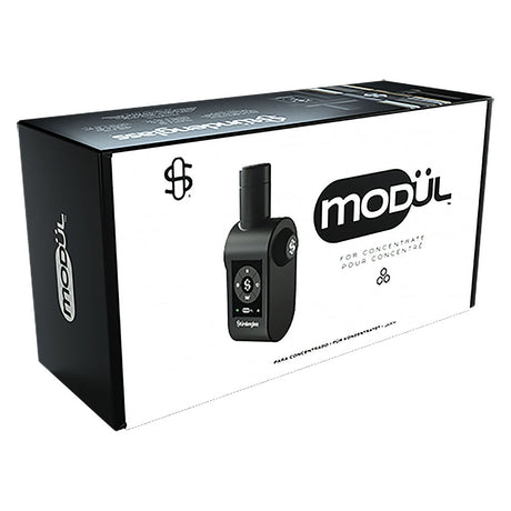 Stündenglass Modul Vaporizer packaging, 6000mAh, front view on white background