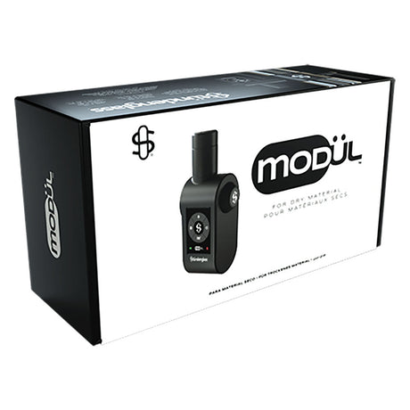 Stündenglass Modul Vaporizer packaging, 6000mAh, front view on seamless white background
