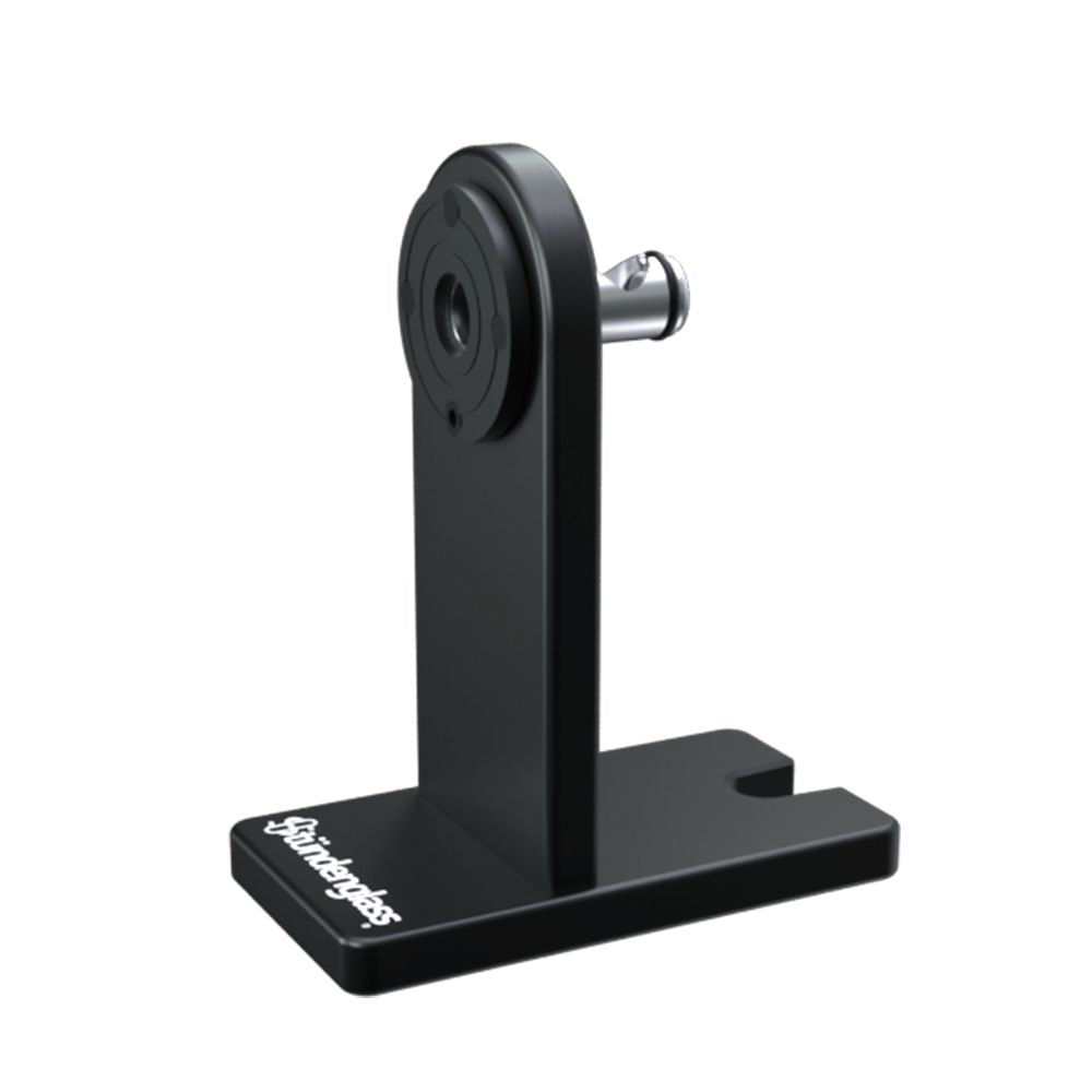 Stündenglass Modul Dok Stand and Charging Cable - Sleek Black Finish - Front View