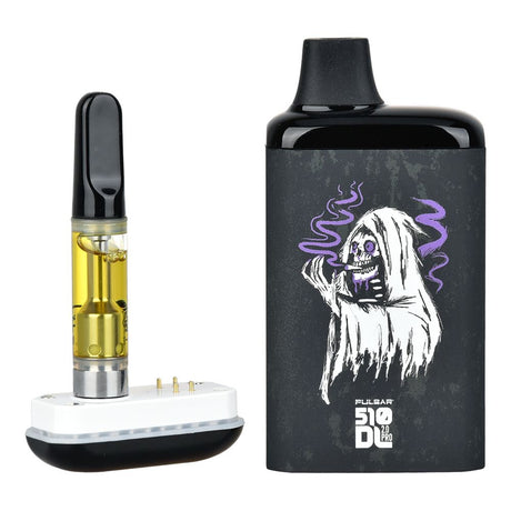 Pulsar 510 DL 2.0 PRO VV Vape Bar in Smoke BlackCraft with 1000mAh - Front View