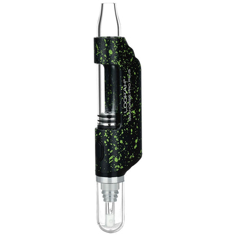 Lookah Seahorse PRO Plus Electric Dab Pen in Black/Green Spatter, 650mAh, Side View