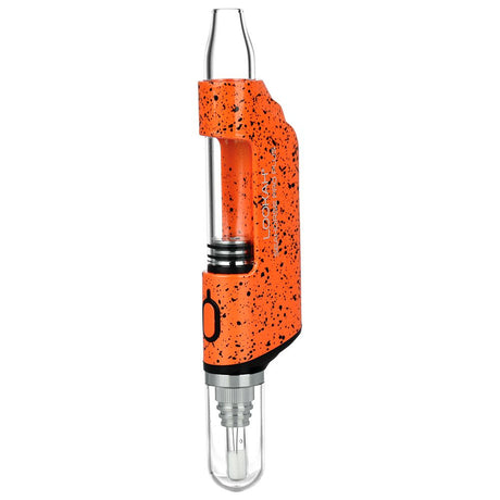 Lookah Seahorse PRO Plus Electric Dab Pen in Spatter Orange/Black, 650mAh, Front View