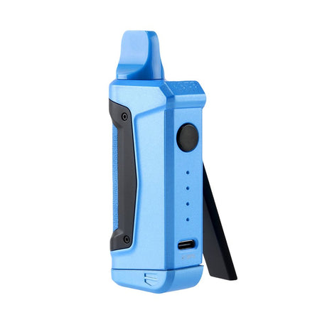 Ooze Duplex 2 C-Core Vaporizer in Arctic Blue, 900mAh, side view on white background