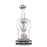 MJ Arsenal The Plasma Core Rig front view, clear borosilicate glass with female joint