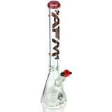 AFM 18" Vampire 9mm Glass Beaker Bong with Showerhead Perc and Red Accents