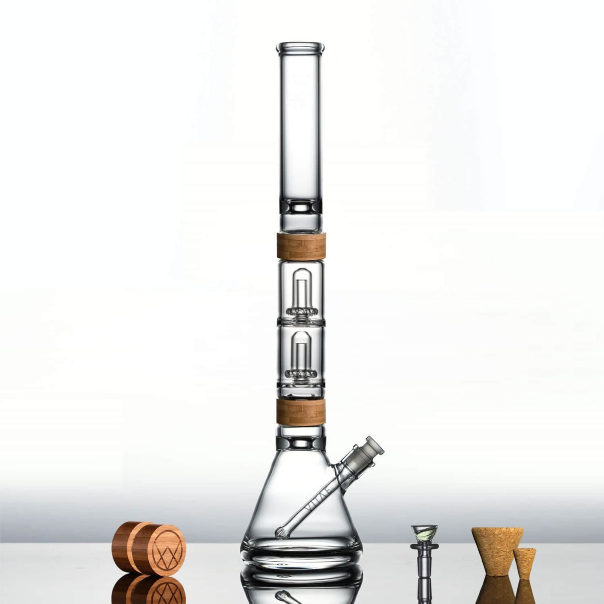 Vitae Glass 22" Alpha + Dual UFO Perc Bong