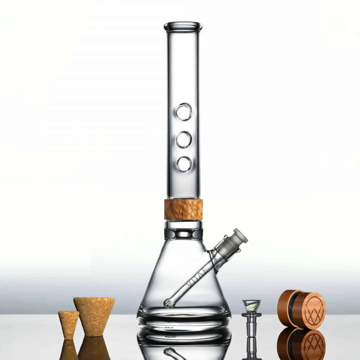 Vitae Glass 16" Classic Trio Bong