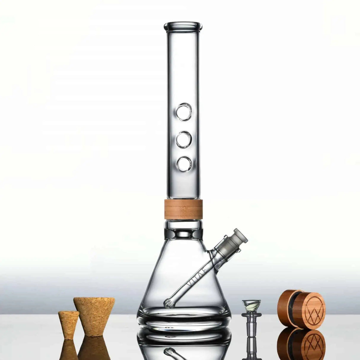 Vitae Glass 16" Classic Trio Bong