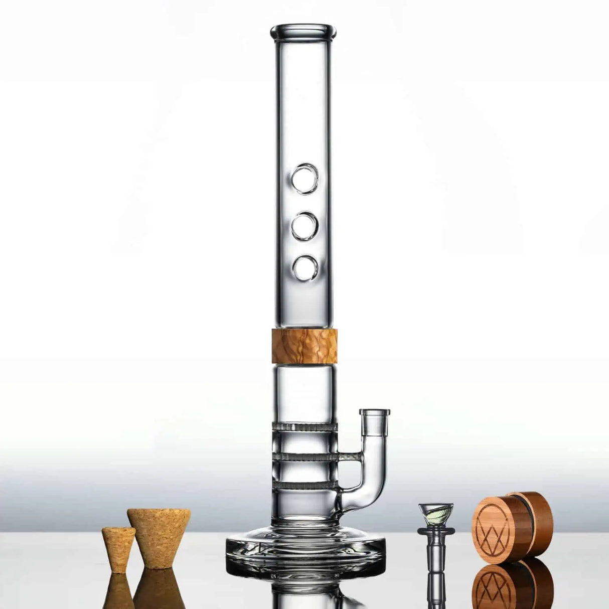 Vitae Glass 16" Tri-Trio Bong