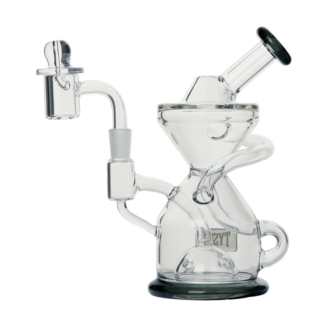 Tyson Knockout Dab Rig with Quartz Bucket and Female Joint - Front View