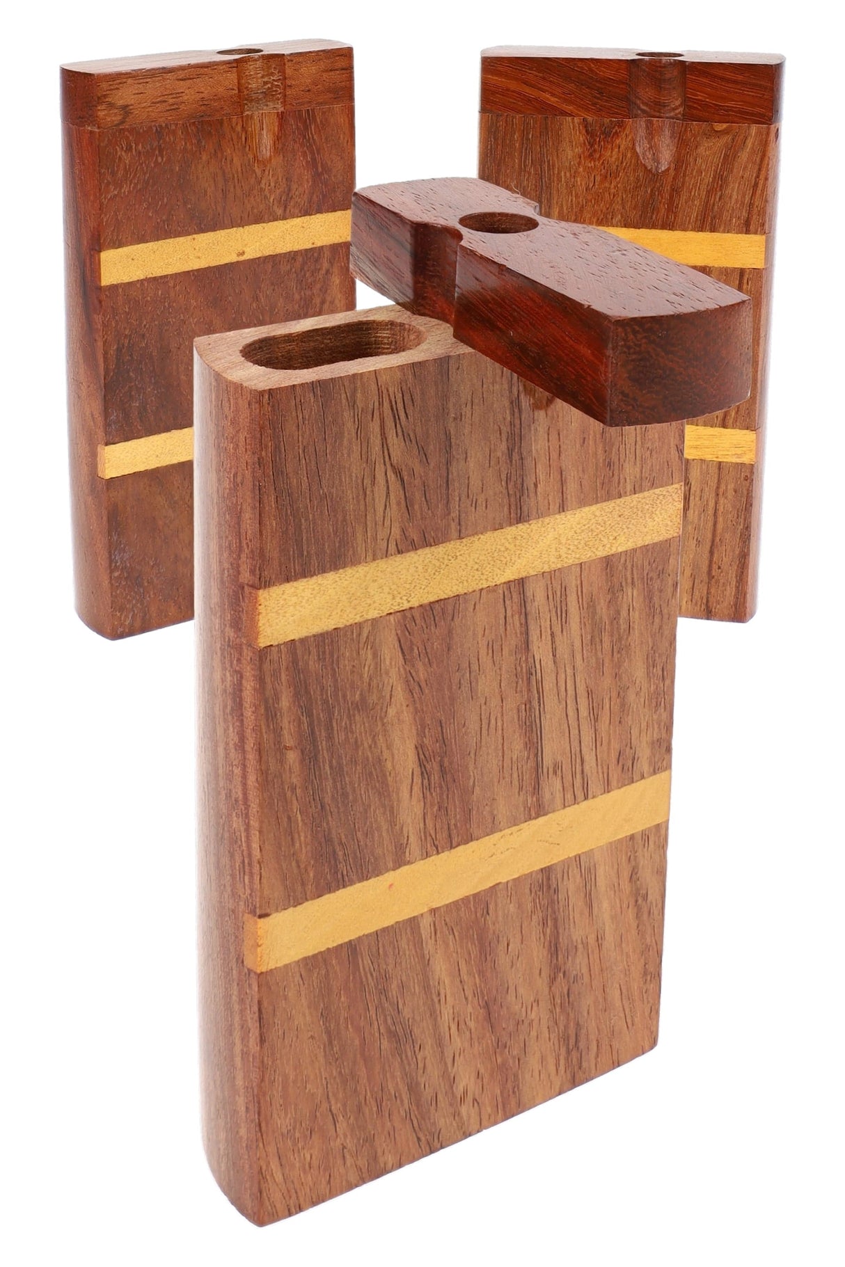 Indian Rosewood Dugout “Inlay Vault” – 4″