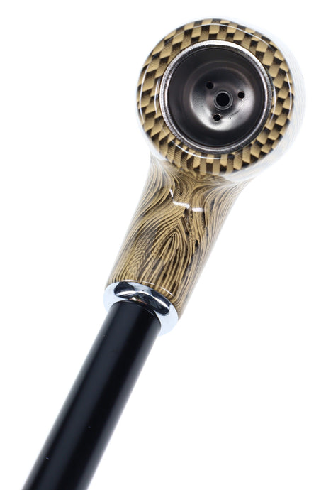 Nirvana Pipe 16″ Classic Wood Pipe w/ Metal Bowl